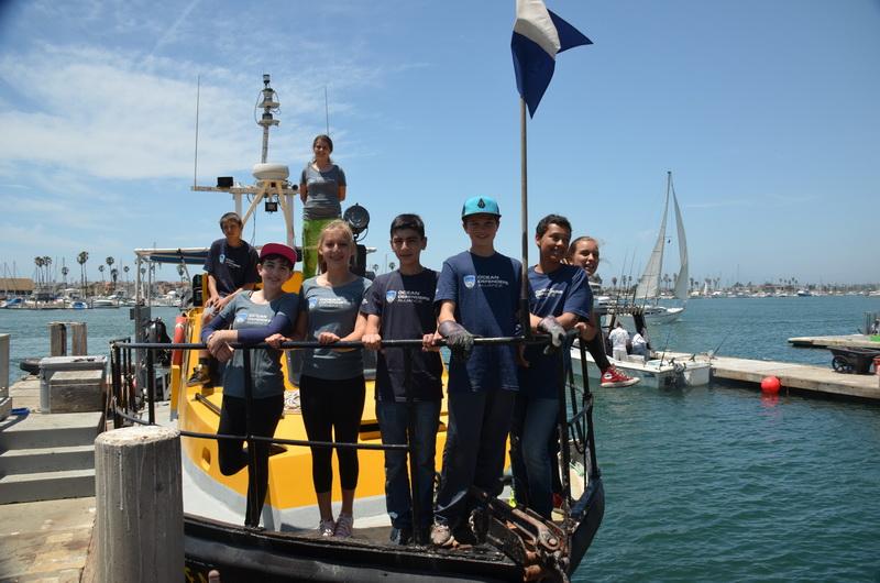 Ocean Defenders volunteer kids on the conservation vessel <em>Clearwater</em>